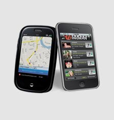 האפליקציות myWIngman ו-Freind Mapper באייפון ובפאלם Pre האפליקציות myWIngman ו-Freind Mapper באייפון ובפאלם Pre