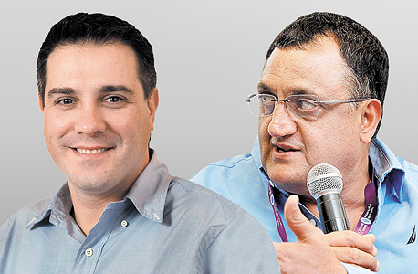 משמאל: היו"ר אלי זוגלובק והמנכ"ל היוצא פיני קמרי. זוגלובק לוקח את המושכות משמאל: היו"ר אלי זוגלובק והמנכ"ל היוצא פיני קמרי. זוגלובק לוקח את המושכות