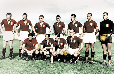 גרנדה טורינו. עשרה מהשחקנים של טורינו היו שחקני הרכב בנבחרת איטליה, צילום: The football pink