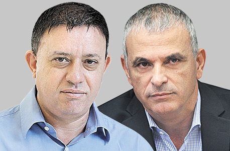 משה כחלון שר האוצר ואבי גבאי משה כחלון שר האוצר ואבי גבאי