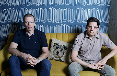 Gong's co-founders Amit Bendov and Eilon Reshef. Photo: Amit Sha'al Gong's co-founders Amit Bendov and Eilon Reshef. Photo: Amit Sha'al