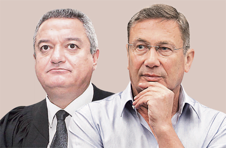 מימין: נוחי דנקנר והשופט חאלד כבוב. הכרעת דין נחרצת מימין: נוחי דנקנר והשופט חאלד כבוב. הכרעת דין נחרצת