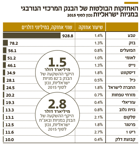 האחזקות הבולטות האחזקות הבולטות