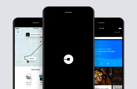 אובר אפליקציה, צילום: Uber