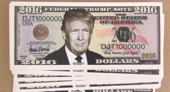 דונלד טראמפ דולר כסף, צילום: ebay