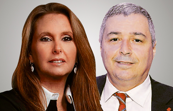 מימין: מנכ"ל בנק הפועלים אריק פינטו ובעלת השליטה שרי אריסון מימין: מנכ"ל בנק הפועלים אריק פינטו ובעלת השליטה שרי אריסון