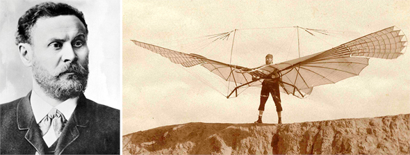 אוטו ליליינטל. העניק השראה למממציאי המטוס הראשון, צילום: ויקיפדיה