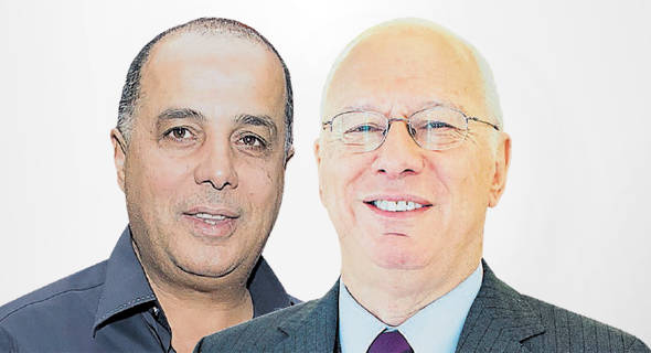 מימין: חיים כצמן ועמוס לוזון מימין: חיים כצמן ועמוס לוזון