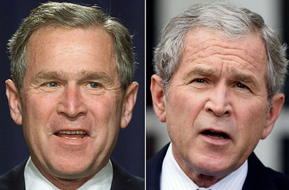 ג'ורג' וו בוש. לפני ואחרי