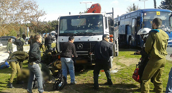 זירת הפיגוע בירושלים זירת הפיגוע בירושלים