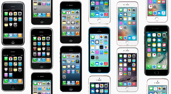 אייפונים ישנים, צילום: apple