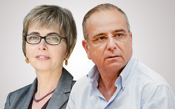 נשיא התאחדות התעשיינים שרגא ברוש והממונה על ההגבלים מיכל הלפרין נשיא התאחדות התעשיינים שרגא ברוש והממונה על ההגבלים מיכל הלפרין
