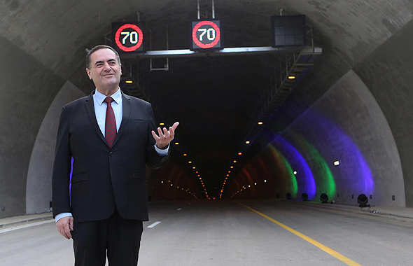 שר התחבורה ישראל כץ בטקס פתיחת מנהרות הראל שר התחבורה ישראל כץ בטקס פתיחת מנהרות הראל