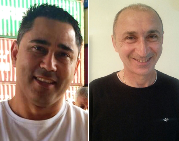 מימין, שבתאי אלישב וצפריר בן שטרית, רכבת ישראל