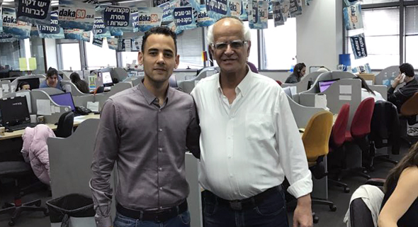 מימין: רם עצמון ועידו לדר, קבוצת הדקה ה-90