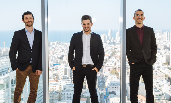 Aidoc co-founders Guy Reiner (left), Elad Walach, and Michale Braginsky. Photo: PR