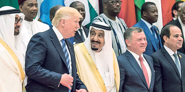 טראמפ בסעודיה. ביקור יותר רגוע, צילום: אם סי טי