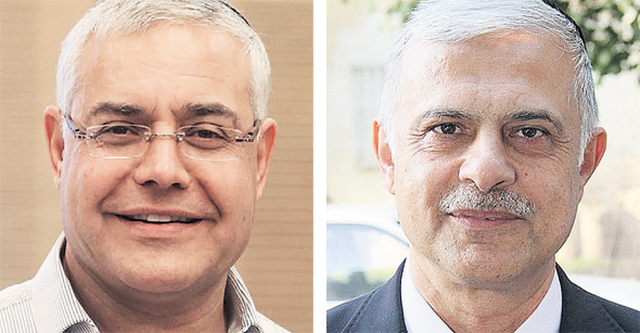 מימין: יו"ר ועדת הפנים לשעבר אמנון כהן וסגן שר הבינוי ז'קי לוי מימין: יו"ר ועדת הפנים לשעבר אמנון כהן וסגן שר הבינוי ז'קי לוי