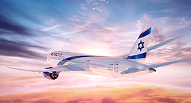 מטוס דרימליינר 787 אל על 2, הדמיה: PriestmanGoode מטוס דרימליינר 787 אל על 2, הדמיה: PriestmanGoode