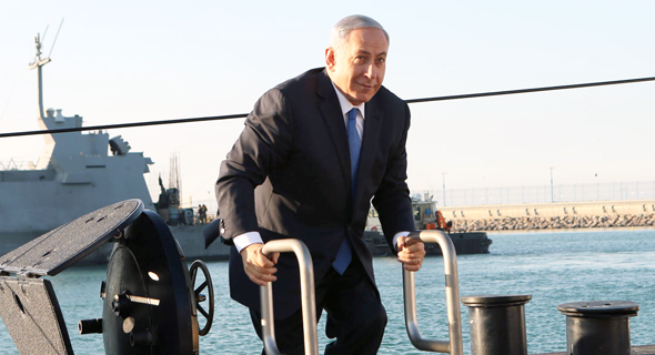 נתניהו על הצוללת אח"י רהב שייצרה טיסנקרופ נתניהו על הצוללת אח"י רהב שייצרה טיסנקרופ