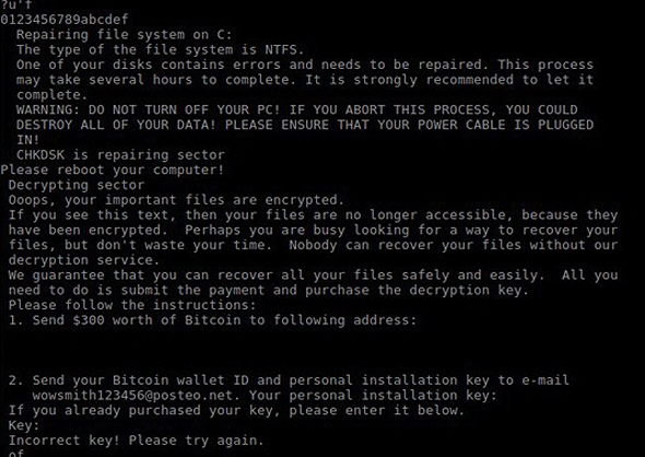 נוזקת הכופר Petya נוזקת הכופר Petya