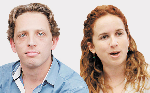מימין: יוזמי הצעת החוק, סתיו שפיר ורועי פולקמן מימין: יוזמי הצעת החוק, סתיו שפיר ורועי פולקמן