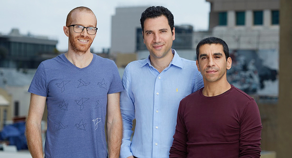מייסדי החברה. מימין: יובל פורת, אמיר טרבלסי ומשה איינהורן מייסדי החברה. מימין: יובל פורת, אמיר טרבלסי ומשה איינהורן