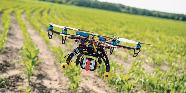 A drone used for spraying crops. Photo PwC
