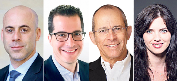 מימין טל רובינשטיין, פרופ' משה צבירן, בועז יערי ואלעד צרפתי מימין טל רובינשטיין, פרופ' משה צבירן, בועז יערי ואלעד צרפתי