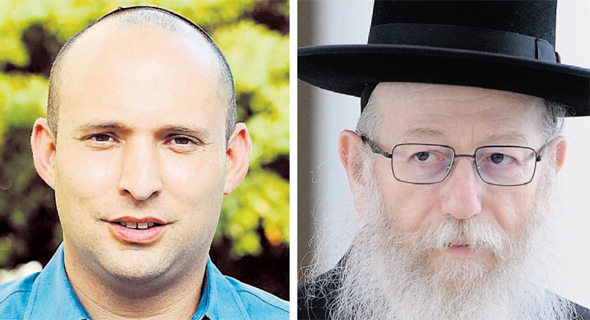 מימין: שר הבריאות יעקב ליצמן ושר החינוך נפתלי בנט מימין: שר הבריאות יעקב ליצמן ושר החינוך נפתלי בנט