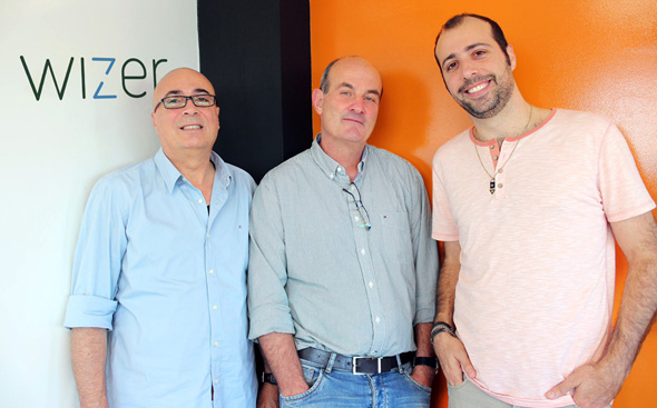 Left to right: Wizer co-founders Mano Geva, Alon Ravid, Idan Geva Left to right: Wizer co-founders Mano Geva, Alon Ravid, Idan Geva