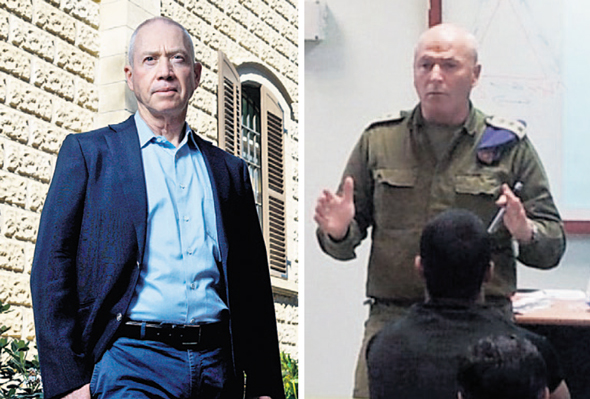 מימין יוסי חדד בעת שירותו הצבאי ויואב גלנט מימין יוסי חדד בעת שירותו הצבאי ויואב גלנט