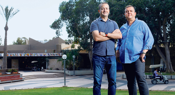Kibbutz Hatzerim's Eli Ben-Simon and Zvika Barkai Kibbutz Hatzerim's Eli Ben-Simon and Zvika Barkai