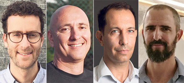 מימין אור מורבצ'יק, רם שלו, חן שחר ויונתן לוין מימין אור מורבצ'יק, רם שלו, חן שחר ויונתן לוין