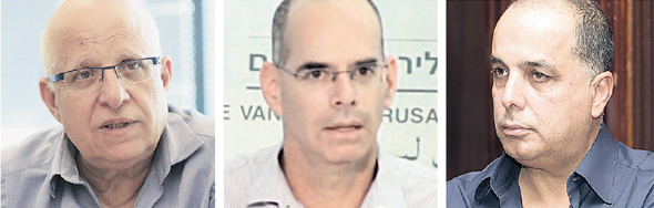 מימין: עמוס לוזון, מבעלי מתחם ירקונים; ארז קמיניץ, המשנה ליועמ"ש; ואביגדור יצחקי, יו"ר מטה הדיור מימין: עמוס לוזון, מבעלי מתחם ירקונים; ארז קמיניץ, המשנה ליועמ"ש; ואביגדור יצחקי, יו"ר מטה הדיור