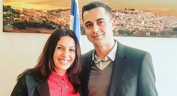 יו"ר מנהלת הליגה הלאומית בכדורסל עוגן יוחננוב עם רגב יו"ר מנהלת הליגה הלאומית בכדורסל עוגן יוחננוב עם רגב