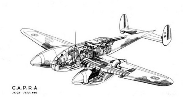 עיצוב ה-CAPRA R40, מטוס קרב דו מושבי, שלא טס מעולם עיצוב ה-CAPRA R40, מטוס קרב דו מושבי, שלא טס מעולם