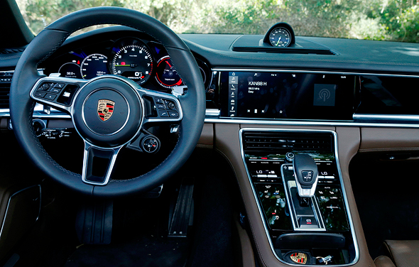 The inside of a Porsche. Photo: Amit Sha'al The inside of a Porsche. Photo: Amit Sha'al
