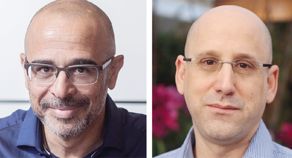 משמאל: מנכ"ל פרטנר איציק בנבנישתי ומנכ"ל סלקום ניר שטרן משמאל: מנכ"ל פרטנר איציק בנבנישתי ומנכ"ל סלקום ניר שטרן