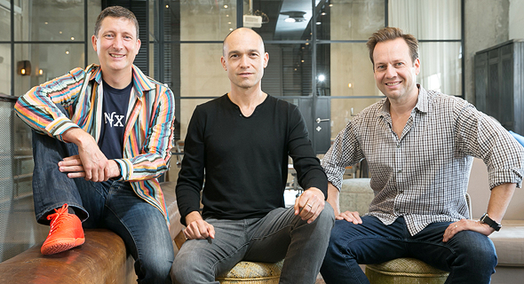 NFX co-founders James Currier(left), Gigi Levi Weiss, and Pete Flint. Photo: Orel Cohen 