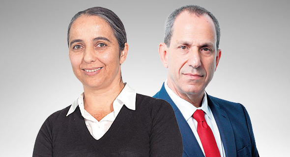 מימין: יו"ר רשות ניירות ערך היוצא שמואל האוזר ומחליפתו ענת גואטה. הטיפול עובר לידיה מימין: יו"ר רשות ניירות ערך היוצא שמואל האוזר ומחליפתו ענת גואטה. הטיפול עובר לידיה