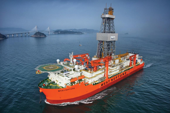 An oil drillship in the Gulf of Mexico. Photo: LLOG Exploration