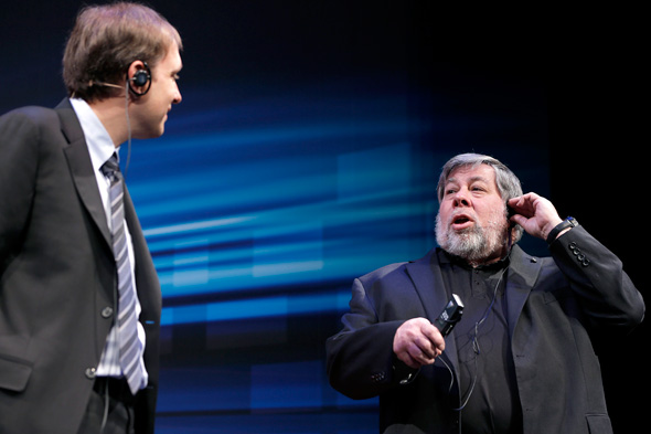 Left to right: David Flynn and Steve Wozniak. Photo: Bloomberg Left to right: David Flynn and Steve Wozniak. Photo: Bloomberg