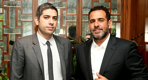 Blockchain Mining CEO Roy Sebag, left, Backbone CEO Emiliano Grodzki, right. Photo: Orel Cohen