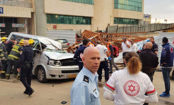 זירת האירוע. מתחילת השנה נהרגו 7 פועלי בניין בתאונות עבודה זירת האירוע. מתחילת השנה נהרגו 7 פועלי בניין בתאונות עבודה
