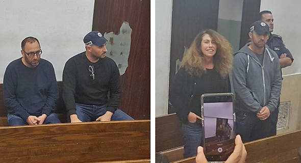 סטלה הנדלר ו עמיקם שורר בזק הארכת מעצר, צילום: תומר גנון