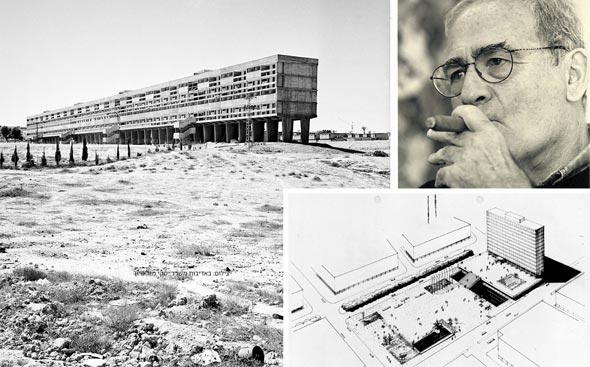 האב, אברהם יסקי, ופרויקטים שתכנן: מ"שיכון רבע הקילומטר" הסוציאליסטי בבאר שבע (משמאל), דרך כיכר רבין, ועד מגורי היוקרה של מגדלי יו (למטה) האב, אברהם יסקי, ופרויקטים שתכנן: מ"שיכון רבע הקילומטר" הסוציאליסטי בבאר שבע (משמאל), דרך כיכר רבין, ועד מגורי היוקרה של מגדלי יו (למטה)
