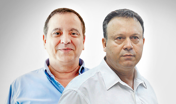 מימין: חיים צוף וקובי מימון מימין: חיים צוף וקובי מימון
