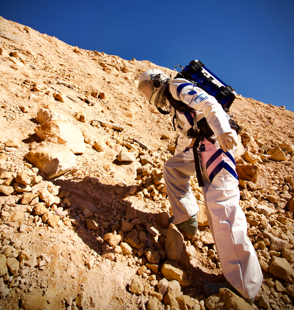 A Mars living simulation experiment in Israel. Photo: D-MARS A Mars living simulation experiment in Israel. Photo: D-MARS