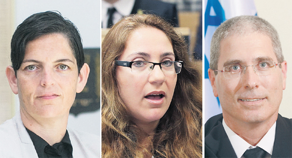 מימין: השופט חגי ברנר, הנאמנת קרן רייכבך והכנ”רית סיגל יעקבי. אחראים להשתלשלות העגומה של ההליך מימין: השופט חגי ברנר, הנאמנת קרן רייכבך והכנ”רית סיגל יעקבי. אחראים להשתלשלות העגומה של ההליך